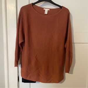 H&M Ribbed Dolman Sleeve Sweater